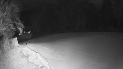 Prostřední část sjezdovky a snowpark