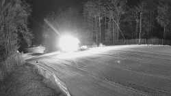 Prostřední část sjezdovky a snowpark