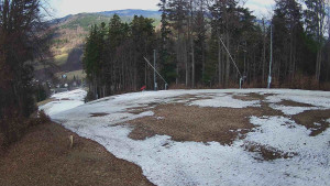 Skiareál Karolinka  - Prostřední část sjezdovky a snowpark - 19.3.2026 v 12:55