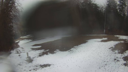 Prostřední část sjezdovky a snowpark