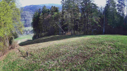 Prostřední část sjezdovky a snowpark