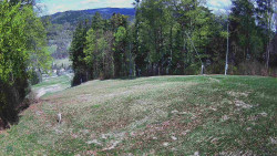 Prostřední část sjezdovky a snowpark