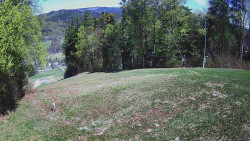 Prostřední část sjezdovky a snowpark