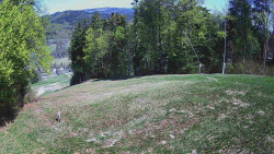 Prostřední část sjezdovky a snowpark