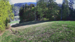 Prostřední část sjezdovky a snowpark