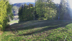 Prostřední část sjezdovky a snowpark