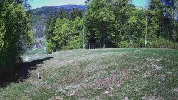 Prostřední část sjezdovky a snowpark