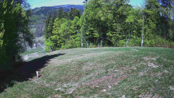 Prostřední část sjezdovky a snowpark