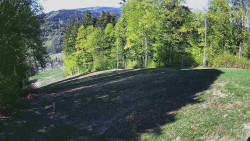 Prostřední část sjezdovky a snowpark
