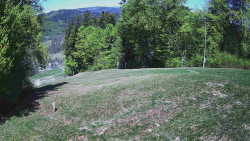 Prostřední část sjezdovky a snowpark