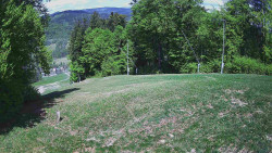 Prostřední část sjezdovky a snowpark