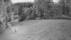 Prostřední část sjezdovky a snowpark