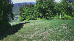 Prostřední část sjezdovky a snowpark