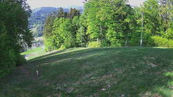 Prostřední část sjezdovky a snowpark