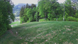 Prostřední část sjezdovky a snowpark