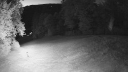 Prostřední část sjezdovky a snowpark