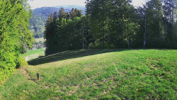 Prostřední část sjezdovky a snowpark