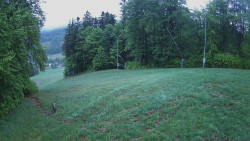 Prostřední část sjezdovky a snowpark