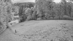 Prostřední část sjezdovky a snowpark