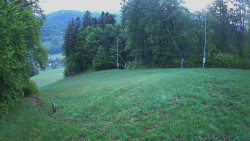 Prostřední část sjezdovky a snowpark