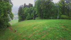 Prostřední část sjezdovky a snowpark