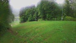 Prostřední část sjezdovky a snowpark