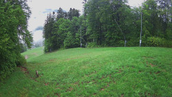Prostřední část sjezdovky a snowpark