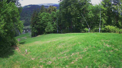 Prostřední část sjezdovky a snowpark