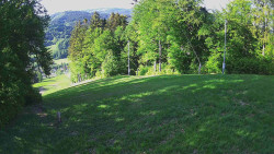 Prostřední část sjezdovky a snowpark