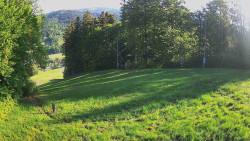 Prostřední část sjezdovky a snowpark