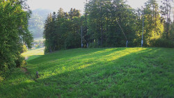 Prostřední část sjezdovky a snowpark