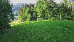 Prostřední část sjezdovky a snowpark
