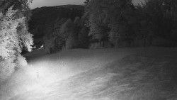 Prostřední část sjezdovky a snowpark