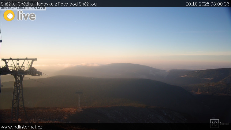 Sněžka - Sněžka - lanovka z Pece pod Sněžkou - 20.10.2025 v 08:00 Sněžka - Sněžka - lanovka z Pece pod Sněžkou - 20.10.2025 v 08:00