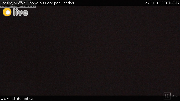 Sněžka - Sněžka - lanovka z Pece pod Sněžkou - 26.10.2025 v 18:00 Sněžka - Sněžka - lanovka z Pece pod Sněžkou - 26.10.2025 v 18:00