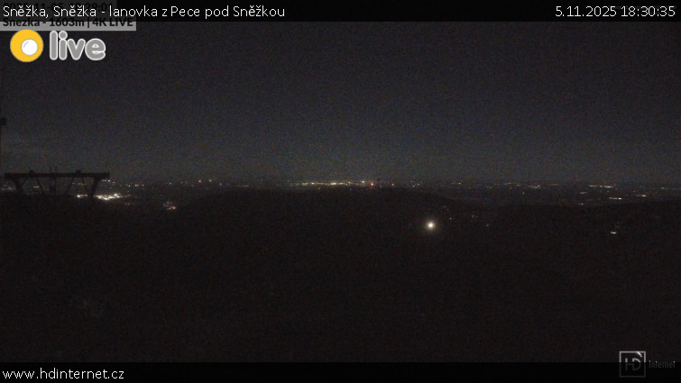 Sněžka - Sněžka - lanovka z Pece pod Sněžkou - 5.11.2025 v 18:30