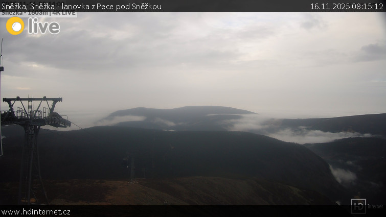Sněžka - Sněžka - lanovka z Pece pod Sněžkou - 16.11.2025 v 08:15