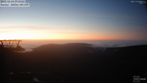 Sněžka - Sněžka - lanovka z Pece pod Sněžkou - 14.12.2025 v 07:15 Sněžka - Sněžka - lanovka z Pece pod Sněžkou - 14.12.2025 v 07:15