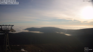 Sněžka - Sněžka - lanovka z Pece pod Sněžkou - 14.12.2025 v 14:15 Sněžka - Sněžka - lanovka z Pece pod Sněžkou - 14.12.2025 v 14:15