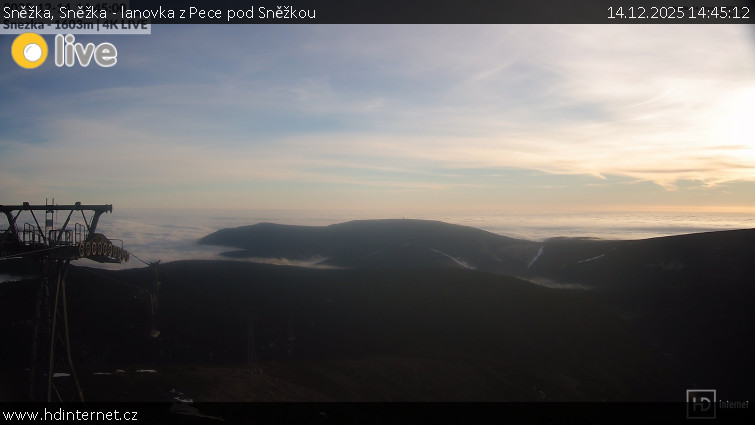 Sněžka - Sněžka - lanovka z Pece pod Sněžkou - 14.12.2025 v 14:45