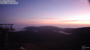 Sněžka - Sněžka - lanovka z Pece pod Sněžkou - 14.12.2025 v 16:15 Sněžka - Sněžka - lanovka z Pece pod Sněžkou - 14.12.2025 v 16:15