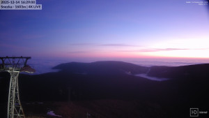 Sněžka - Sněžka - lanovka z Pece pod Sněžkou - 14.12.2025 v 16:30 Sněžka - Sněžka - lanovka z Pece pod Sněžkou - 14.12.2025 v 16:30