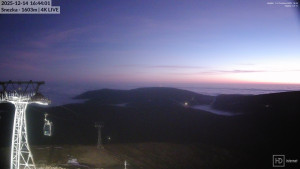 Sněžka - Sněžka - lanovka z Pece pod Sněžkou - 14.12.2025 v 16:45 Sněžka - Sněžka - lanovka z Pece pod Sněžkou - 14.12.2025 v 16:45