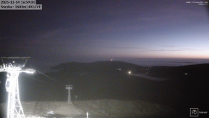 Sněžka - Sněžka - lanovka z Pece pod Sněžkou - 14.12.2025 v 17:00 Sněžka - Sněžka - lanovka z Pece pod Sněžkou - 14.12.2025 v 17:00