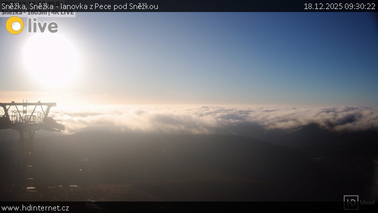 Sněžka - Sněžka - lanovka z Pece pod Sněžkou - 18.12.2025 v 09:30