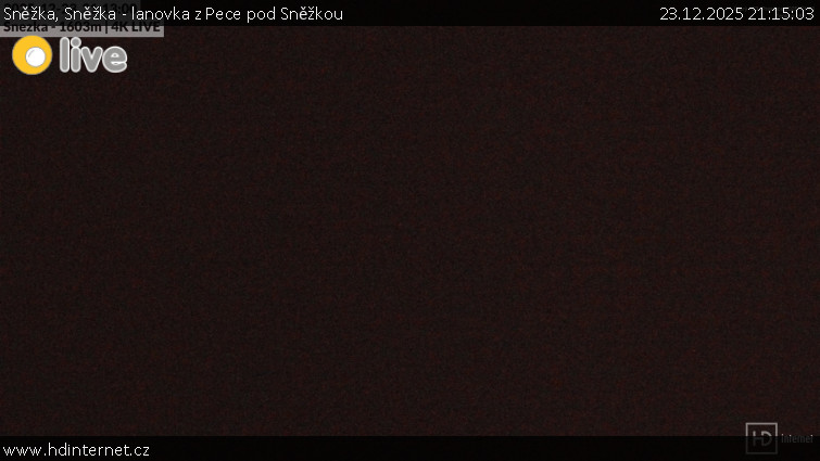 Sněžka - Sněžka - lanovka z Pece pod Sněžkou - 23.12.2025 v 21:15