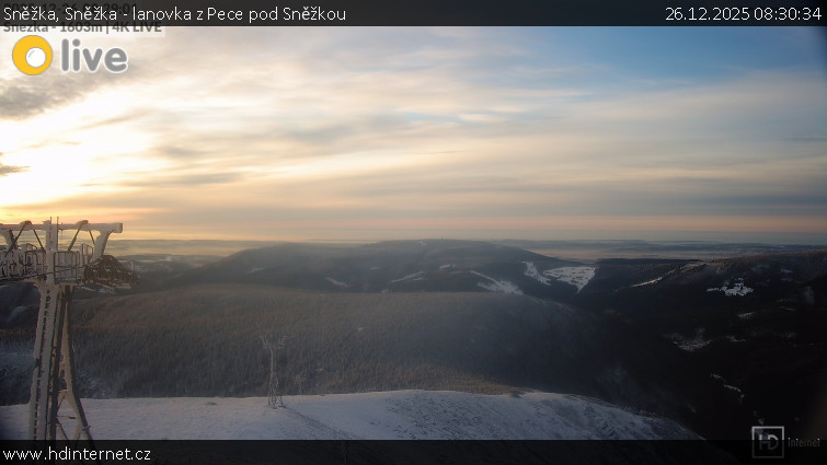 Sněžka - Sněžka - lanovka z Pece pod Sněžkou - 26.12.2025 v 08:30