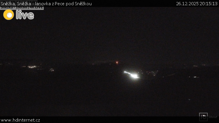 Sněžka - Sněžka - lanovka z Pece pod Sněžkou - 26.12.2025 v 20:15
