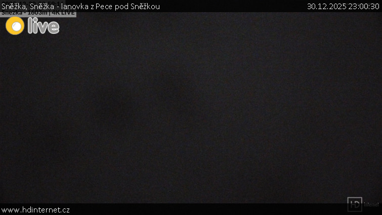 Sněžka - Sněžka - lanovka z Pece pod Sněžkou - 30.12.2025 v 23:00