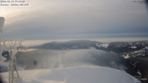 Sněžka - Sněžka - lanovka z Pece pod Sněžkou - 19.2.2026 v 07:45